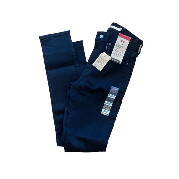 Levi's High‎ Rise Skinny Black Jeans 721 sz 26x30 NWT - Picture 1 of 5